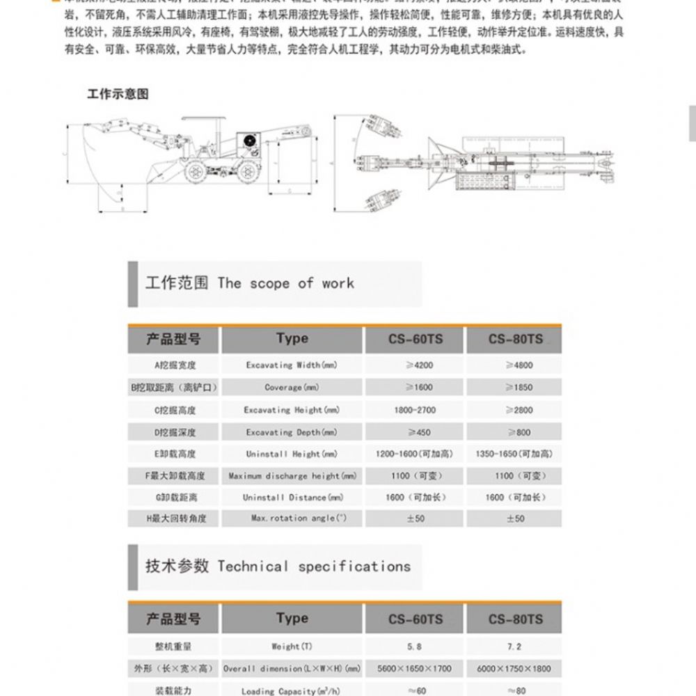 CS-60TS輪胎輸送帶式扒渣機