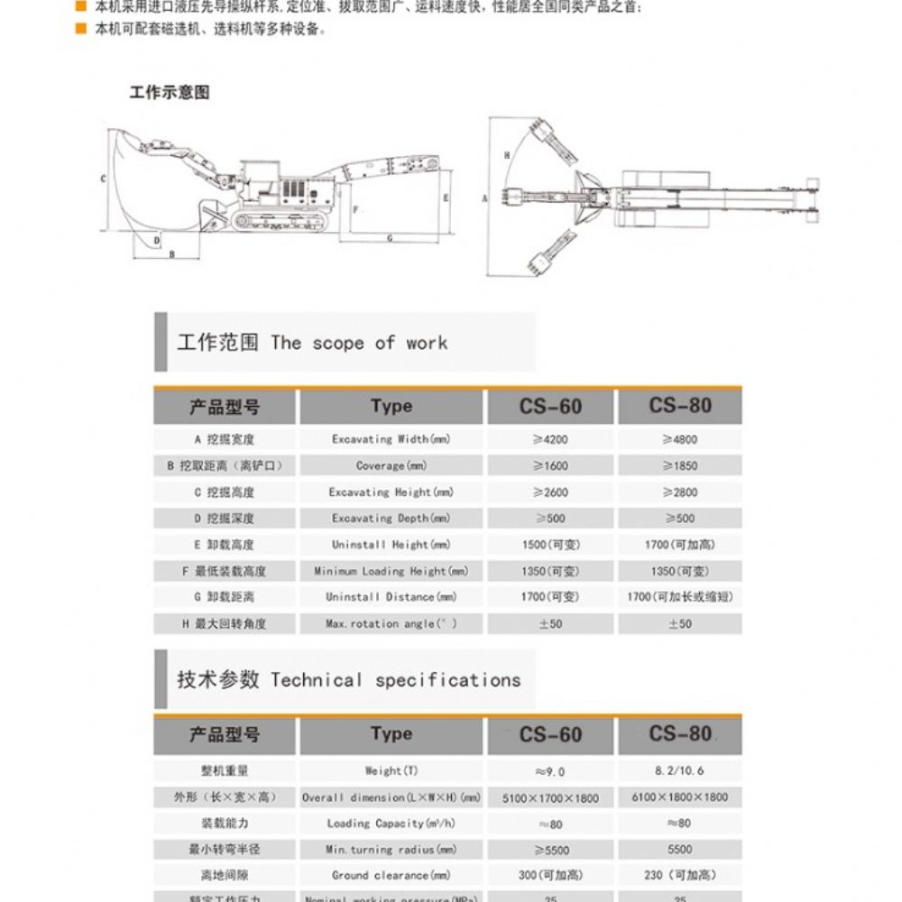 CS-60履帶式扒渣機